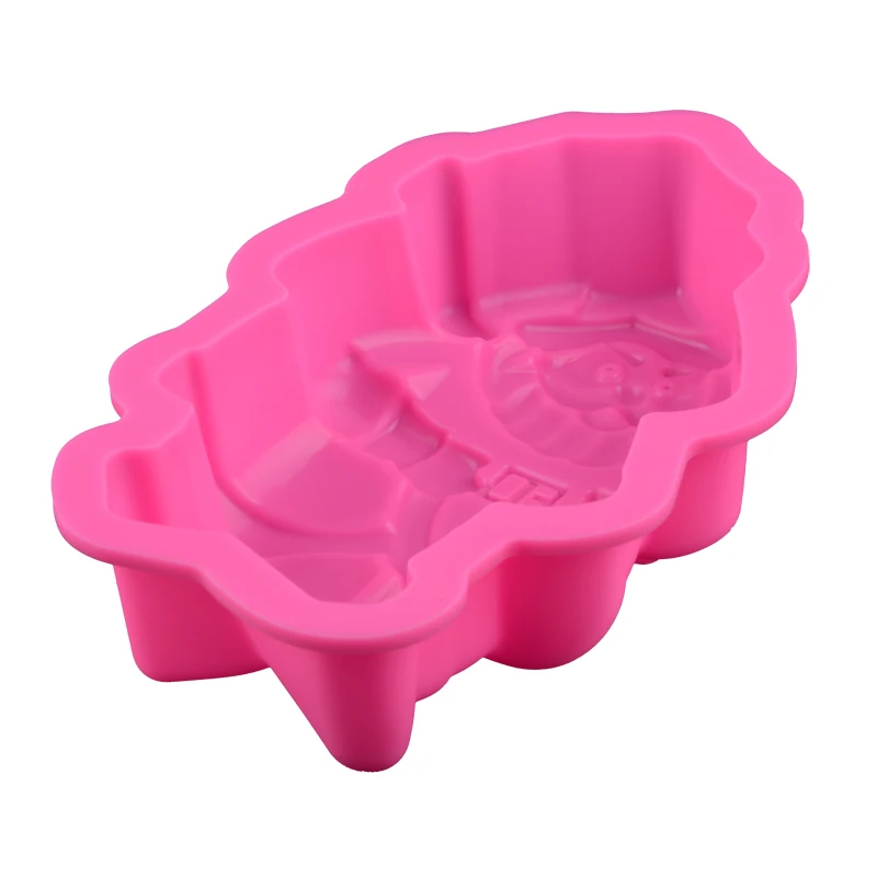 FILBAKE 3D DIY силиконовая Санта Клаус форма для торта в форме сердца мыло кекса