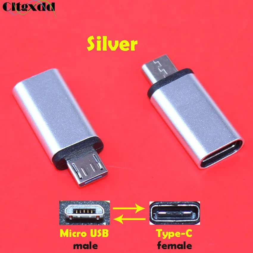 Переходник cltgxdd с Micro USB папа на мама Type c Кабель адаптер для телефона Android зарядный
