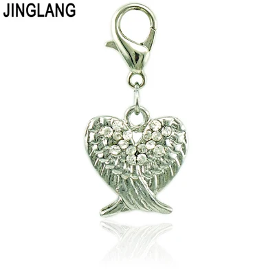 07 JINGLANG, смешанный стиль, подвески в виде сердца, сплав, подвеска для ожерелья/браслетов, сделай сам, женская мода, ювелирные изделия, аксессуары 12 шт - Окраска металла: 07
