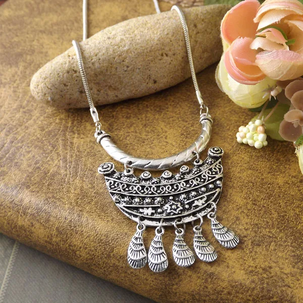 Factory Price New 2015 Spring Bohemia Zinc Alloy Tibet Jewelry Vintage Handmade Long Chain Pendant Retro Necklace for Women | Украшения и