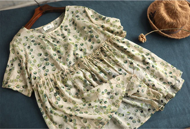 Летняя футболка женские свободные пуловеры в стиле ретро большого размера новые