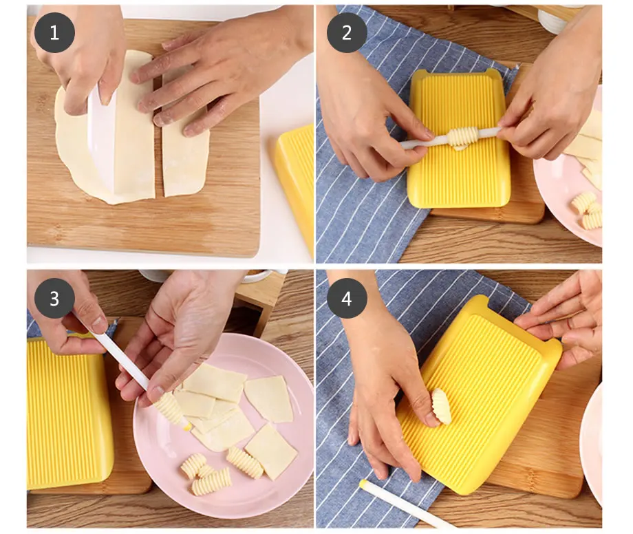 Пластиковые макароны доска спагетти макароны Gnocchi производитель Скалка детские пищевые добавки формы штампы кухонный инструмент
