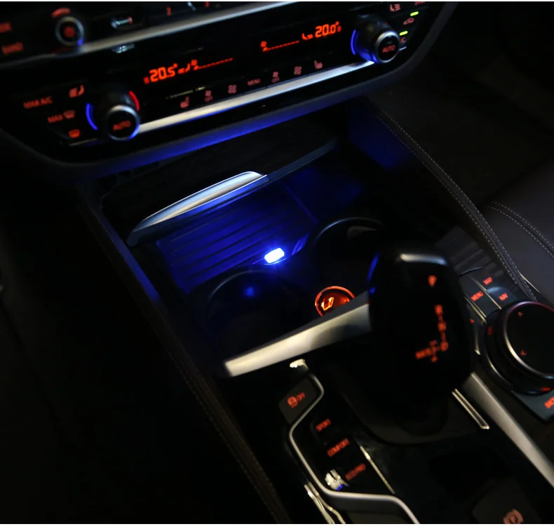 Автомобильный держатель для хранения, декоративный светильник USB для Mercedes Benz GLC A B C E Class W205 Coupe W213 W176 W246 GLE GLS GL