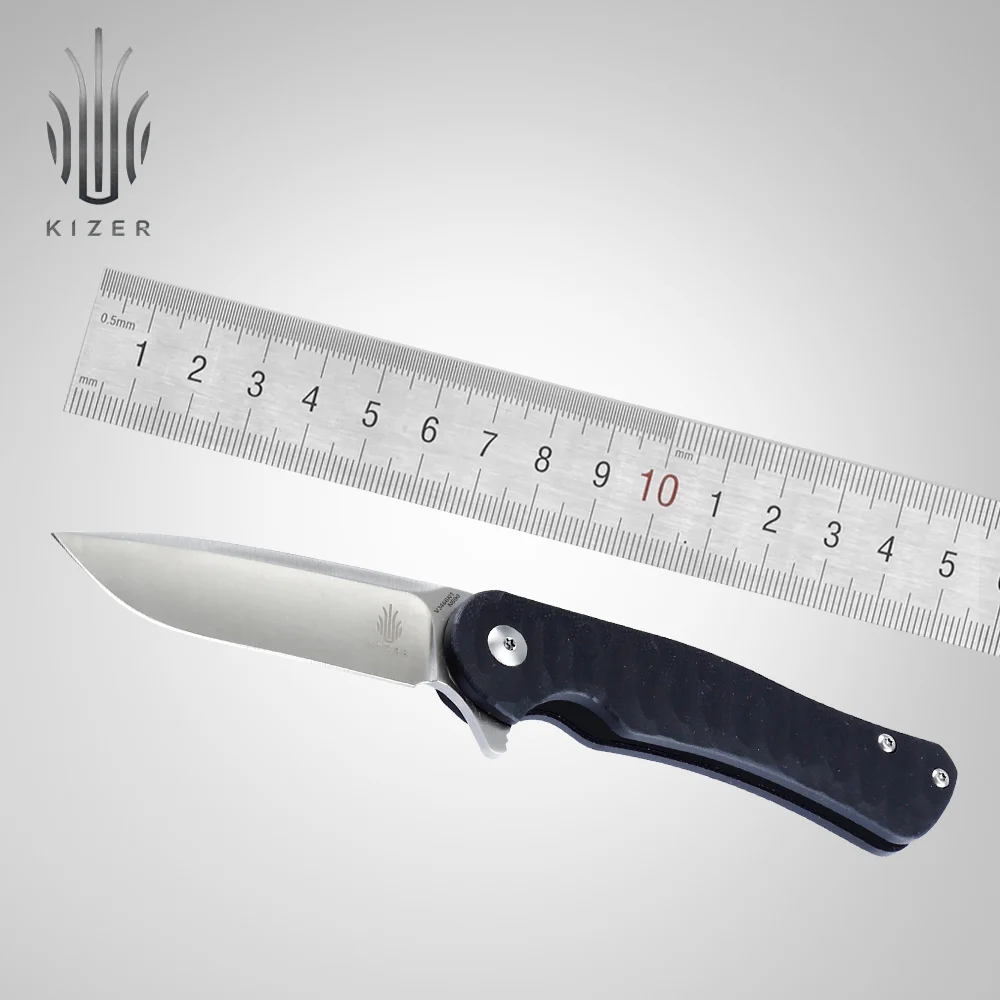 Нож kizer survival N690 стальной нож для наружного кемпинга edc инструмент - Цвет: V3466N1