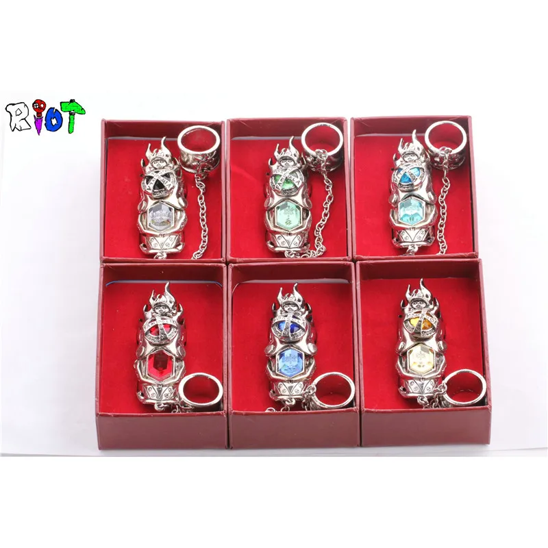 1 шт./компл. kateкё Hitman Reborn Ring Vongola family Anime 6 цветов Cosply Jewelry металлические кольца на