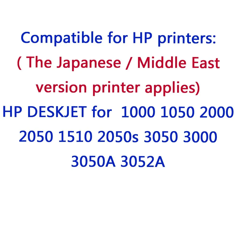 3 шт. совместимый с HP 122 чернильный картридж для HP122 XL Deskjet 1000 1050 2000 2050 3000 3050A 3052A