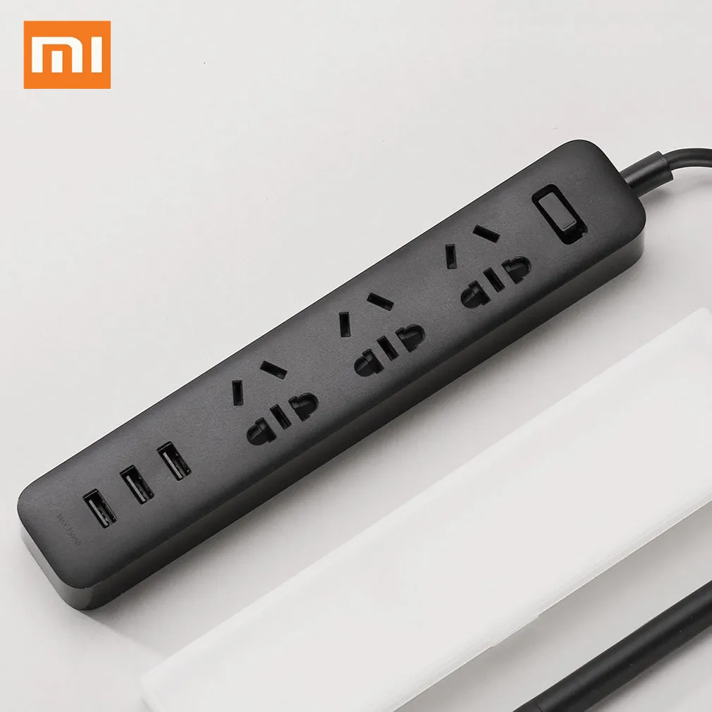 Xiaomi 3 порта USB 2A Быстрая зарядка Sokect зарядное устройство интеллектуальная розетка защита от перегрузки удлинитель для дома
