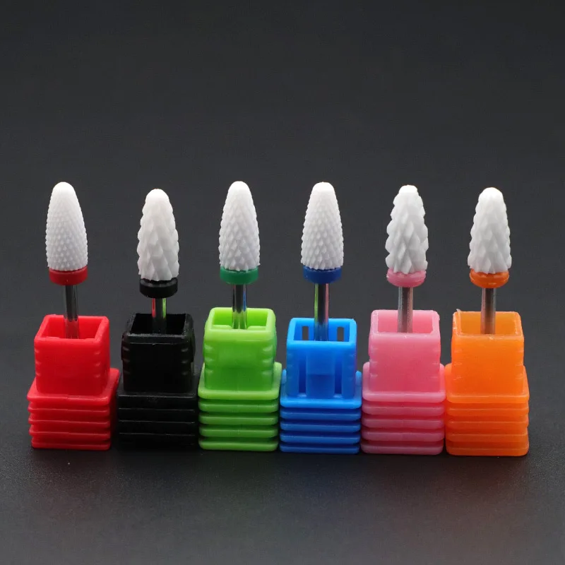 kesinails Ceramic Nail Drill Bit Rotate Burr Milling Cutter For Manicure Pedicure Tool Electric Accessorie | Красота и здоровье
