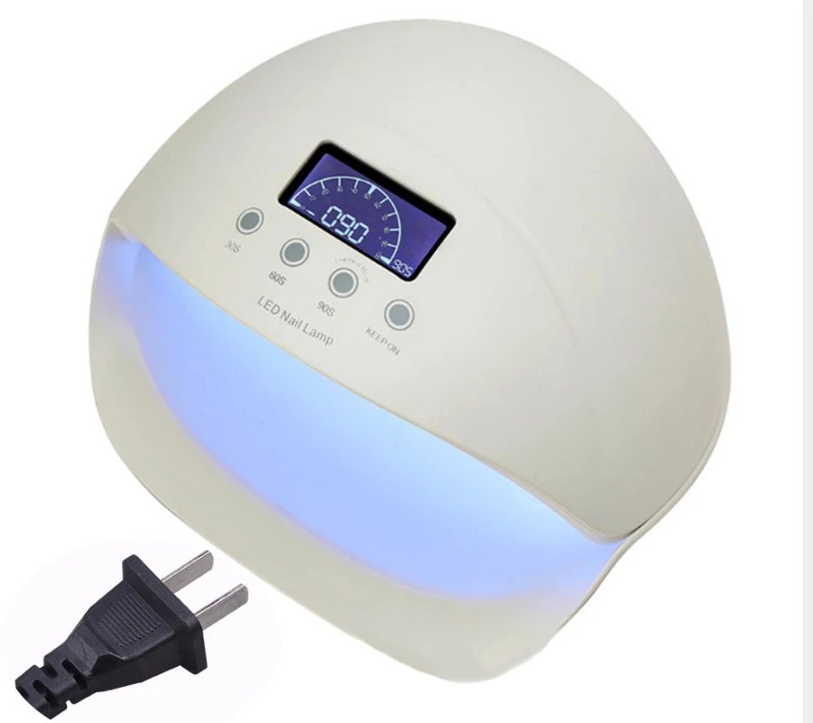 white -US PLUG УФ лампа 48 Вт Светодиодный УФ лампа для ногтей гель светодиодная УФ-лампа для ногтей для маникюра ЖК-дисплей сушка все Гель-лак для ногтей инструменты для дизайна ногтей - Цвет: white -US PLUG