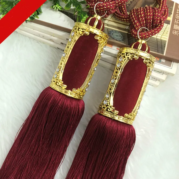 2 шт. длинные занавески с кисточками черные Висячие шары накидки кисти Аксессуары