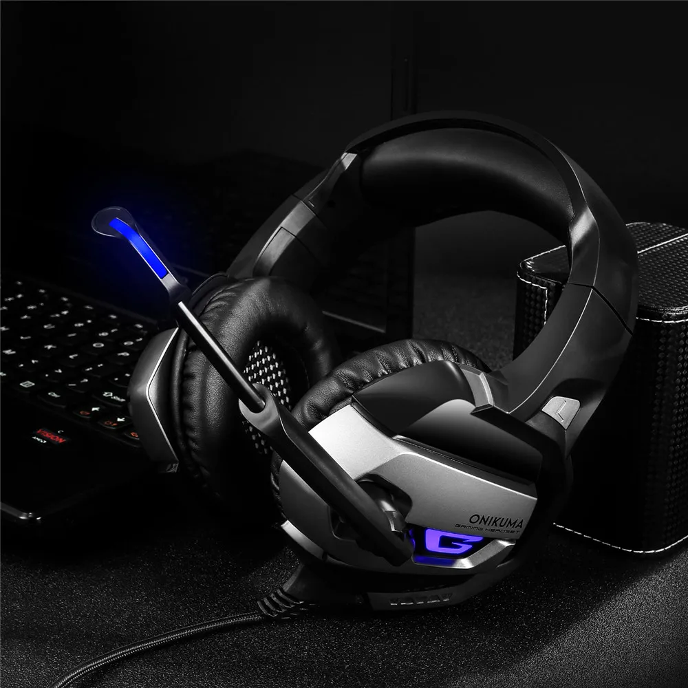 Askmeer PS4 стерео игровая гарнитура с микрофоном для игр глубокий бас Игровые