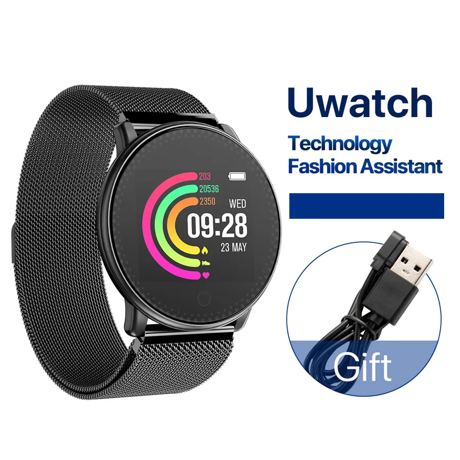 Глобальная версия Umidigi Uwatch для Andriod IOS OS 64KB 512KB Шагомер фитнес/трекер сна 25 дней в