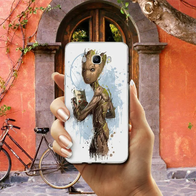 Чехол для телефона Samsung Galaxy A3 A5 A7 J1 J2 J3 J4 J6 J5 J7 J8 2016 2017 2018 мягкий ТПУ чехол Rocket encot Groot