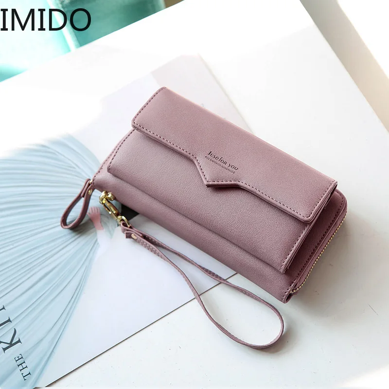 IMIDO 2019 новый брендовый дизайнерский женский кошелек Большая вместительная сумка