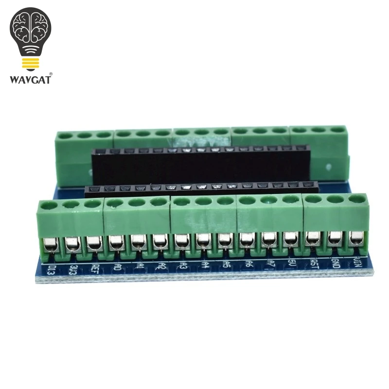 Плата адаптера терминала WAVGAT для Arduino Nano 3 0 V3.0 AVR ATMEGA328P|Интегральные схемы| |