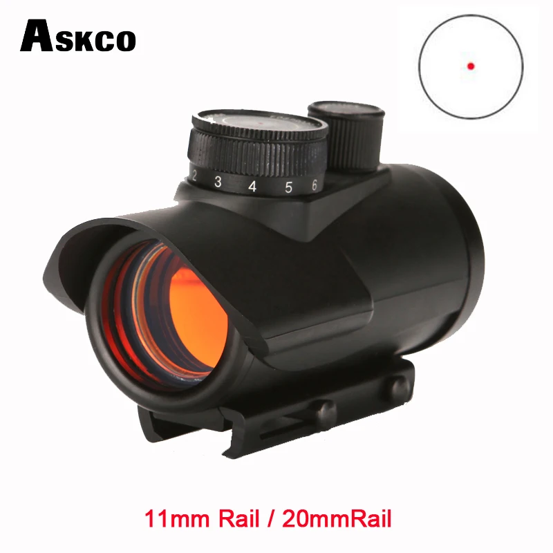 Оптический прицел Askco Red Dot голографический для страйкбола крепление на планку