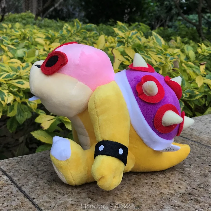 Mu&ntilde;eco de peluche de Super Mario 3 para ni&ntilde;os, juguete de animales de peluche con etiqueta, de 7 pulgadas, Bowser, Roy Koopa-3