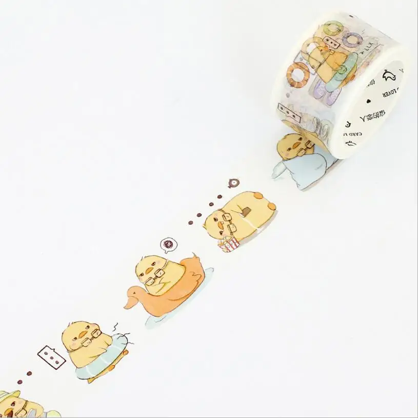 30 мм * 7 м Crazy animal Series Cat Rabbit Hamst японские DIY декоративные ленты для альбома Детские