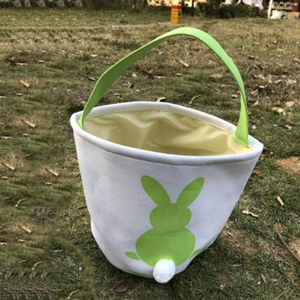 4 шт. день Пасхи мешковины с заячьими ушками сумки подарок для ребенка корзина