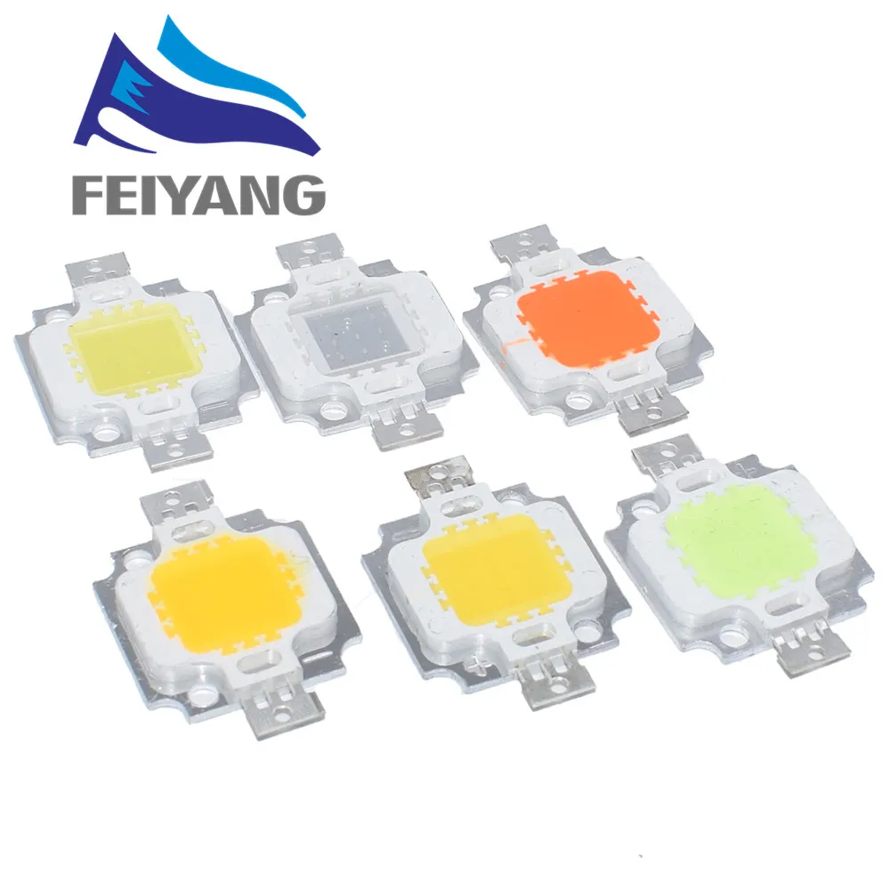 20 шт. 10 Вт led белый/теплый белый/красный/зеленый/синий/желтый 6 цветов вы можете выбрать, 10 Вт лампы бусины 6В 900мА