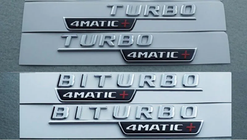 17 18 2 шт. V8 BITURBO 4matic + турбо 1 E53 E43 E63S автомобиля fender Эмблема для Mercedes Benz AMG