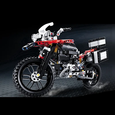 Technic внедорожные мотоциклы R1200 GS два цвета Модели Строительные блоки Blick игрушки для детей подарок Совместимость дропшиппинг