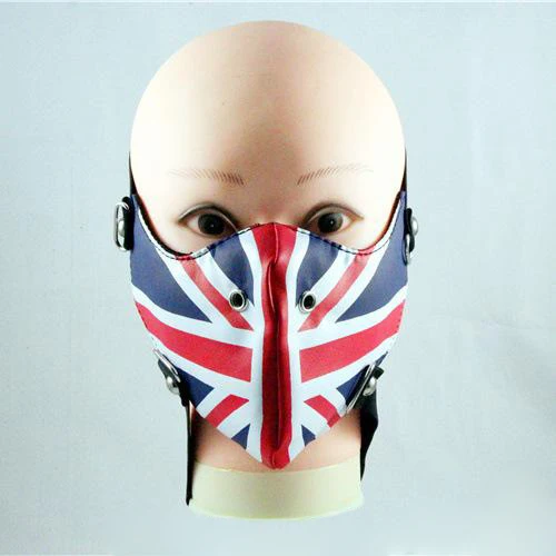 Панк Флаг Великобритании маски для мужчин и женщин стимпанк Личность мотоцикл