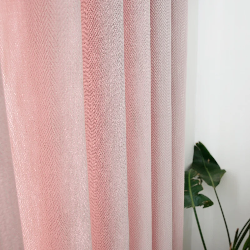 

Chicity Blackout Curtains For Living room Pink Princess Style curtain for girls Bedroom Stripe curtain for kitchen Customized