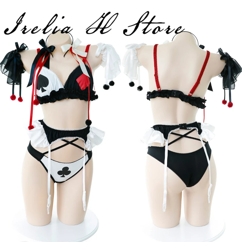Волшебная Алиса Pocker клоун бикини Косплей Набор Красная Королева Сексуальное