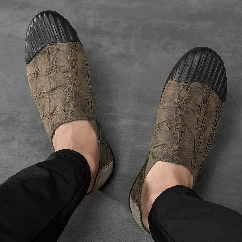 Мужские кожаные лоферы на каждый день мягкие удобные мокасины в стиле ретро для