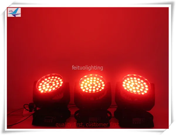 4 шт. Lyre Led Zoom Moving Head Dj Light 36x10 Disco RGBW 4in1 Wash Lamp DMX сценический световой эффект горячая