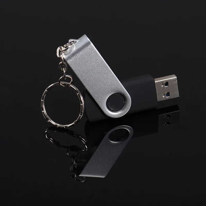 Поворотный USB флеш накопитель металлический cle usb память 64 ГБ 4 8 16 32 2 0 Флешка U диск