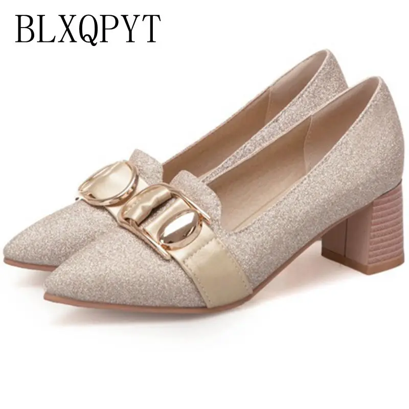 

BLXQPYT Hot Sale Zapatos Mujer Tacon SUPER Big Size 32-50 New Spring Autumn Women's Pumps Women Shoes High Heels Pu Party T356