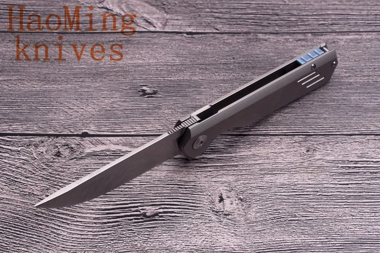 M390 Открытый Кемпинг бренд складной нож titanium ручка практичная тактический бой выживаемость ножи подшипник EDC инструменты OEM