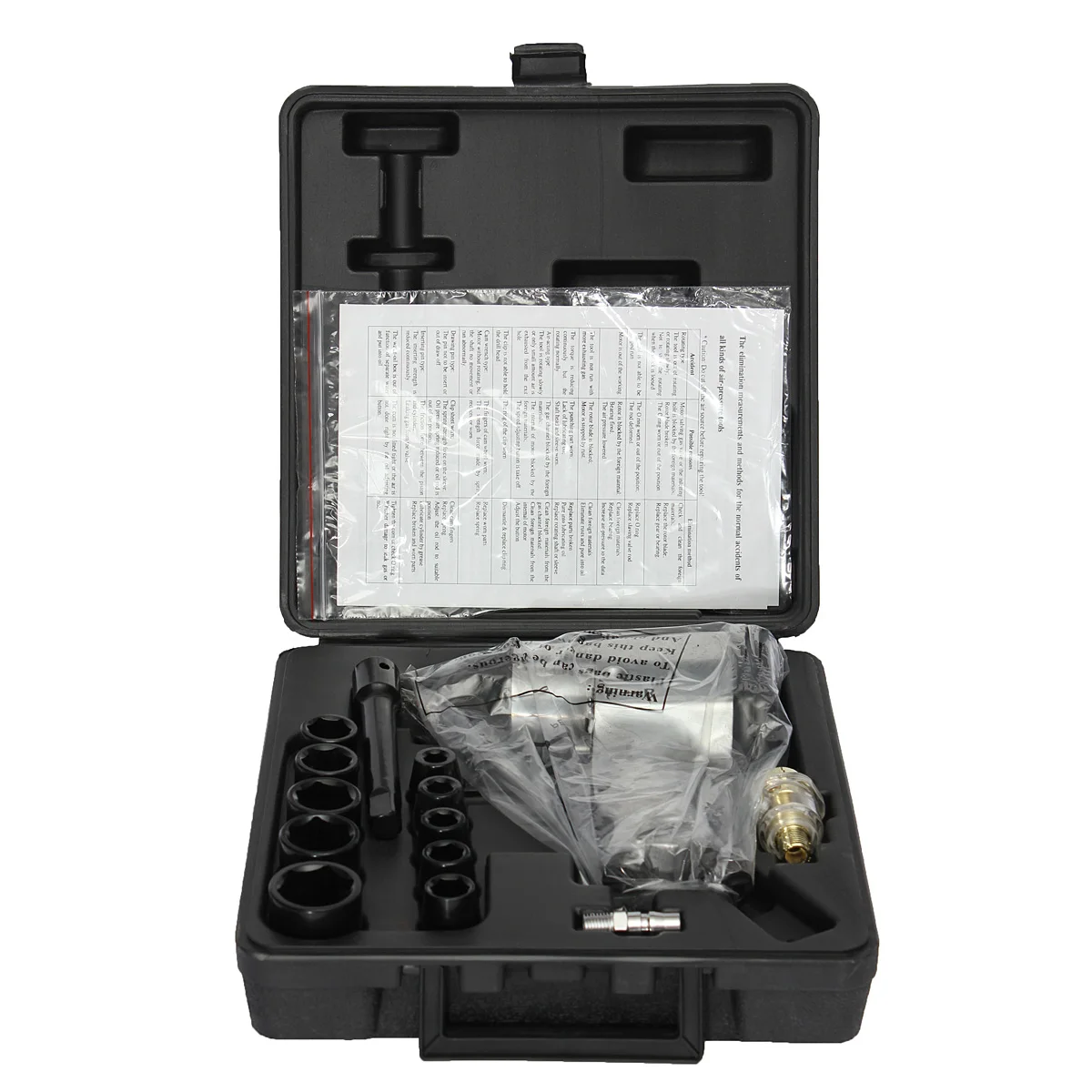 

17PC/set 1/2" Air Impact Wrench Kit Rattle for Gun Socket Tool Set Pneumatic Metric
