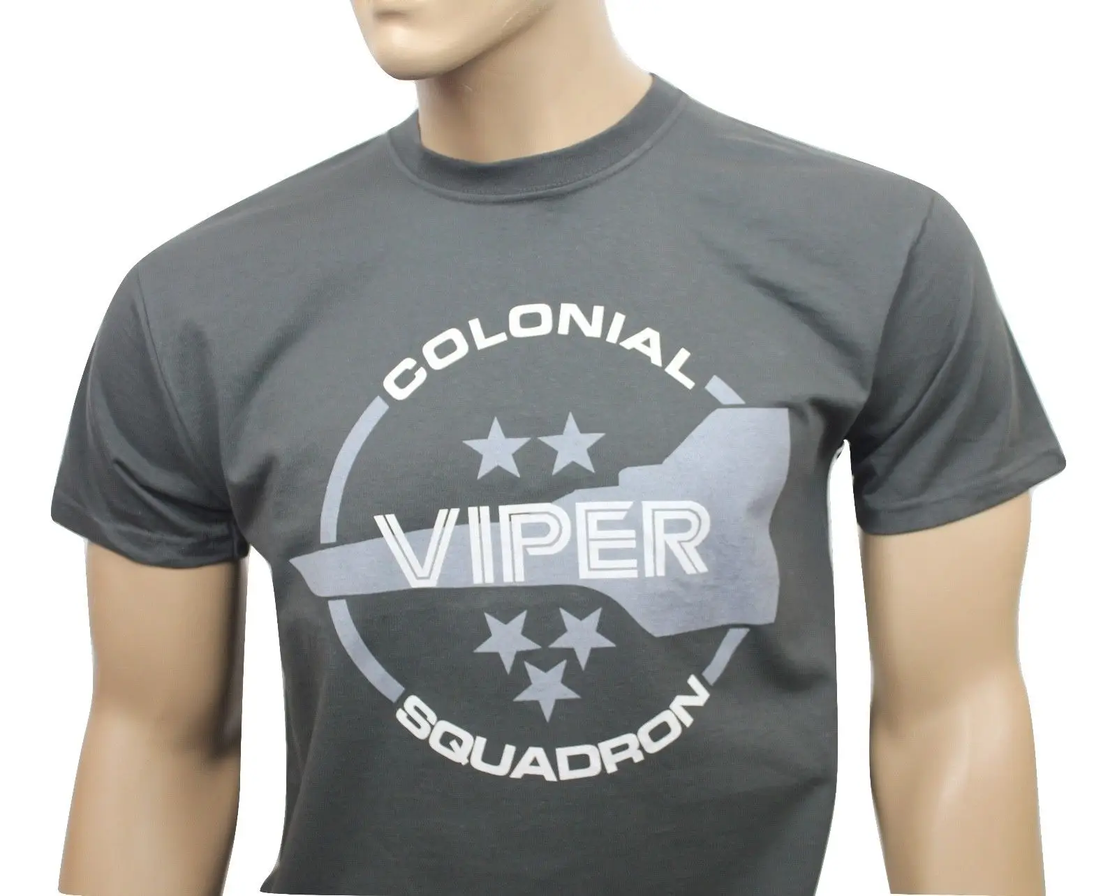 Battlestar Galactica tv inspired Мужская футболка Colonial Viper Squadron Подарочная Футболка с принтом в