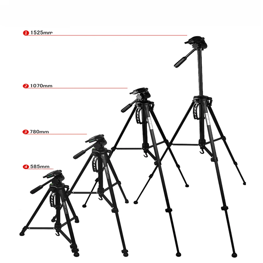Новое поступление Профессиональный штатив с 3 секциями поворотным основанием на