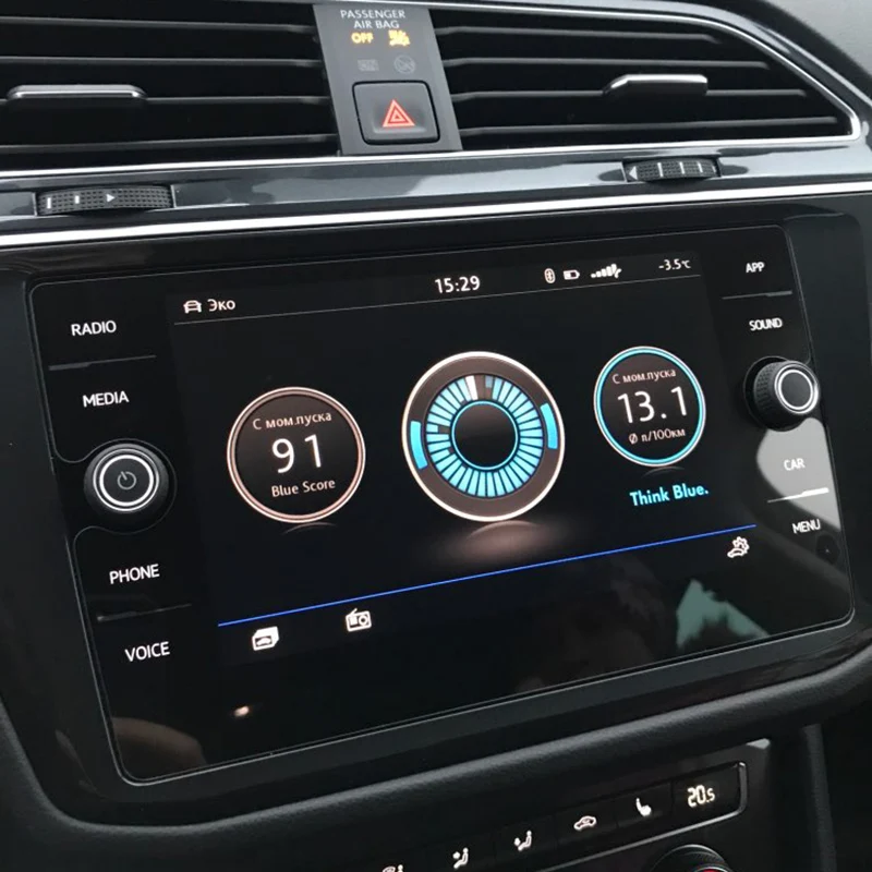 Buendeer 8 дюймовая Защитная пленка для экрана GPS Volkswagen Tiguan Atlas 2019 2018 VW Golf R GTI Alltrack