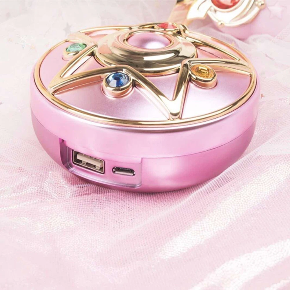 Зеркальный светильник для макияжа аниме Captor Sakura Sailor Moon Crystal Star power Bank зарядное устройство беспроводной косметический зеркальный светильник подарок косплей