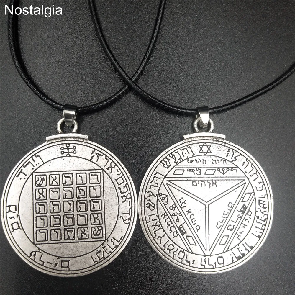 Wicca языческая Пентакль Сатурна ключ Соломона кулон талисман амулет винтажное