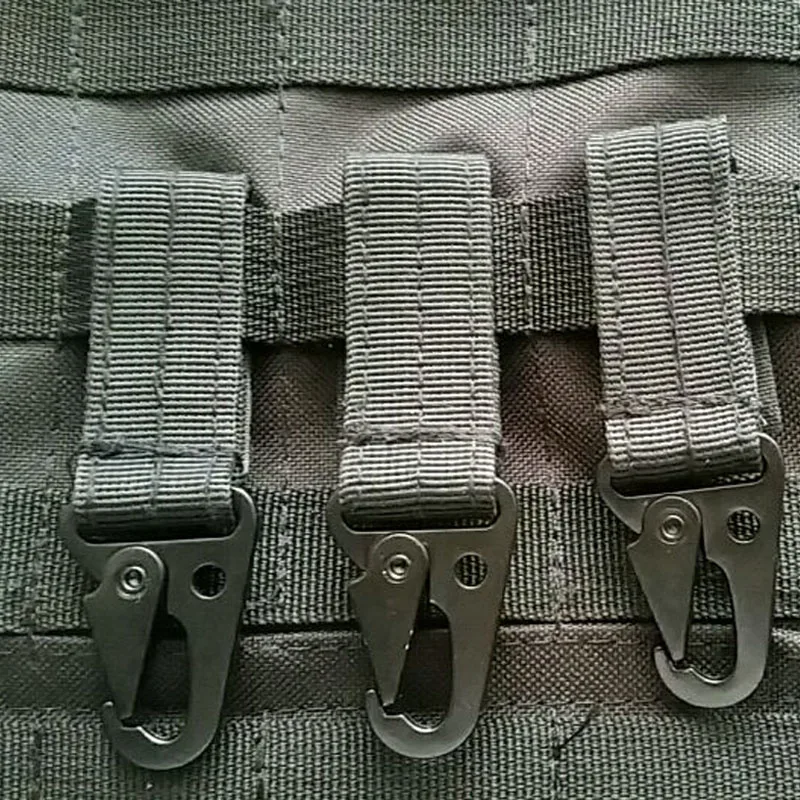 2 шт. 1 шт. нейлоновый карабин Molle Climb аксессуар Пряжка высокая прочность брелок Крюк поясной ремень жилет рюкзак висячий Открытый Инструменты