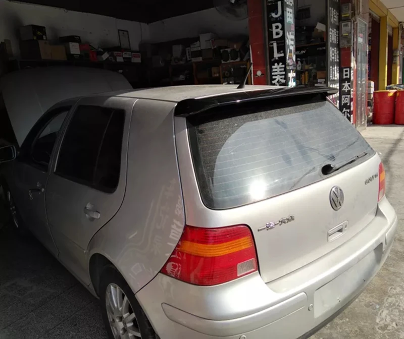 Для Volkswagen GOLF 4 спойлер 1998-2004 высокое качество абс материал заднее крыло праймер цвет задний спойлер модифицированный спойлер