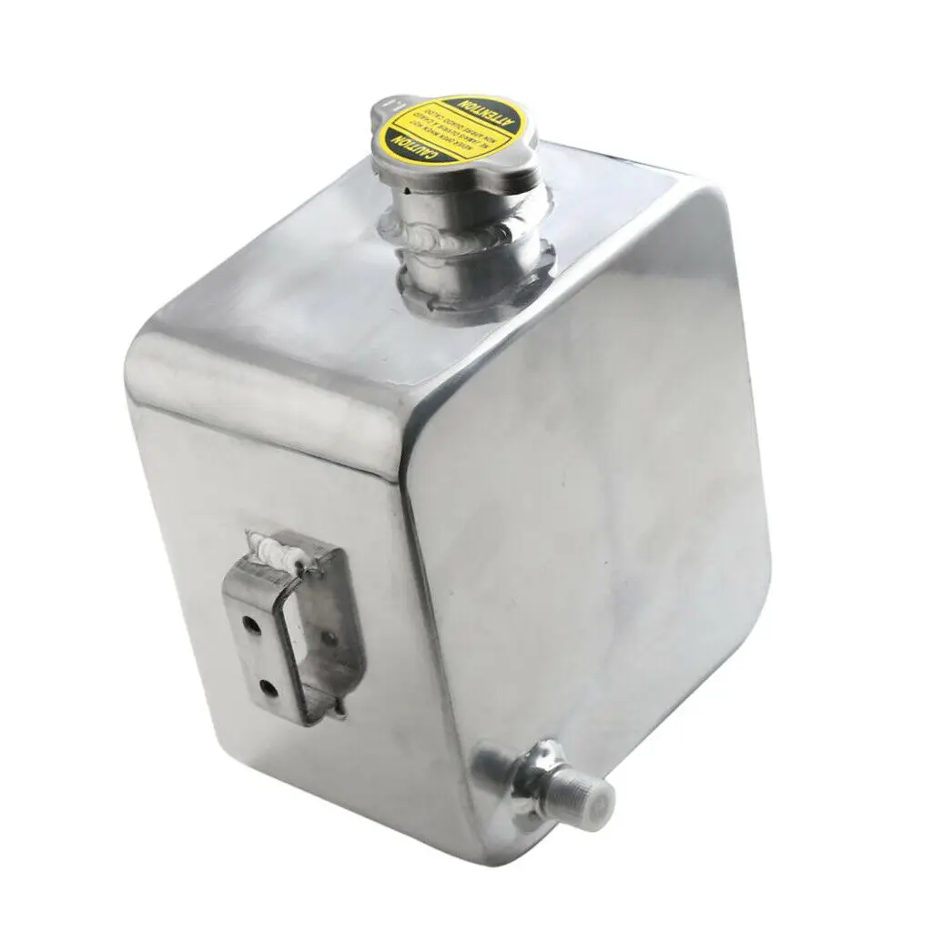 

Pouvoir Universal 2.5L Aluminium Water Coolant Header Overflow Expansion Tank Can Silver