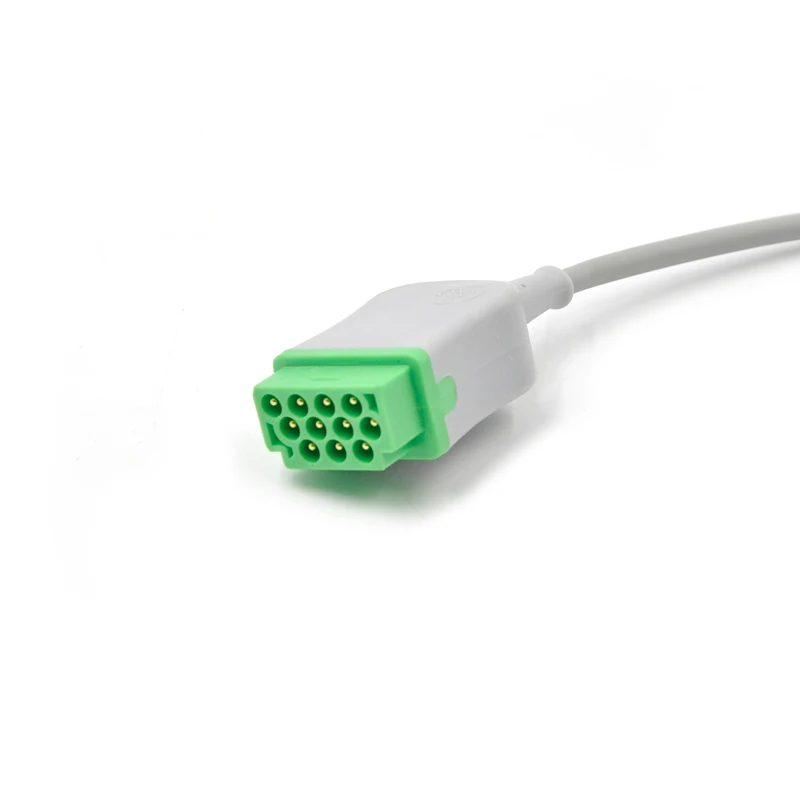 Free Shipping For GE-Mar qutte One-piece ECG cable with 3-leads IEC snap Leadwires | Красота и здоровье