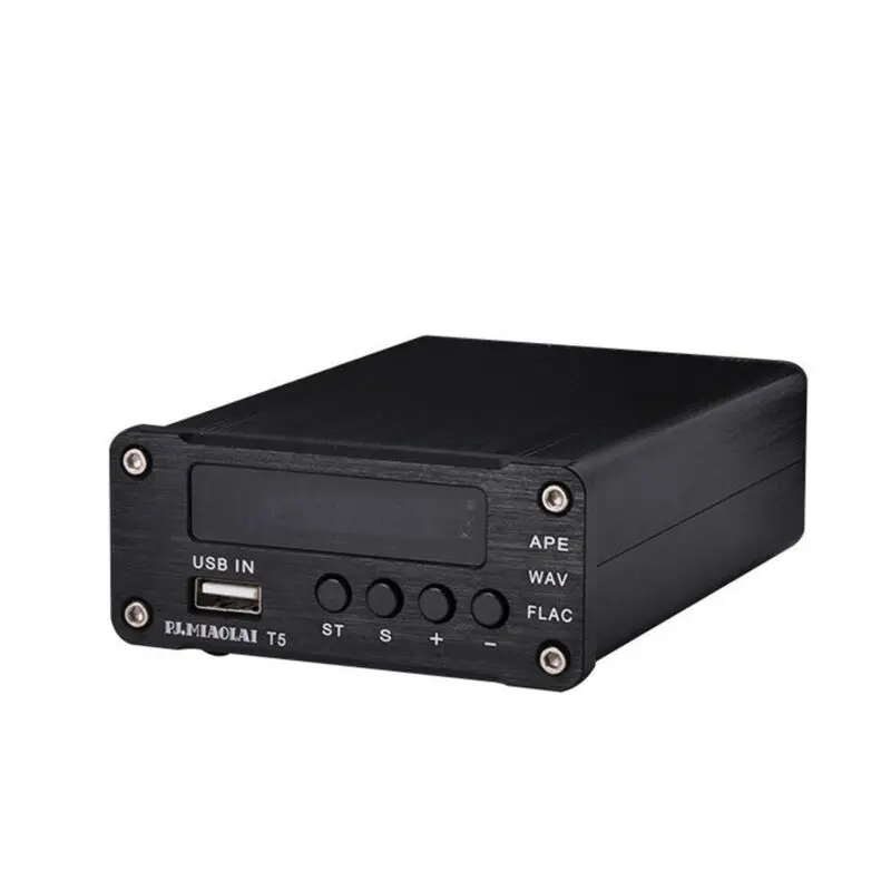 PJ.MIAOLAI T5 Lossless музыкальный плеер AUDIO DAC APE WAV FlAC USB декодер цифровой RCA оптический