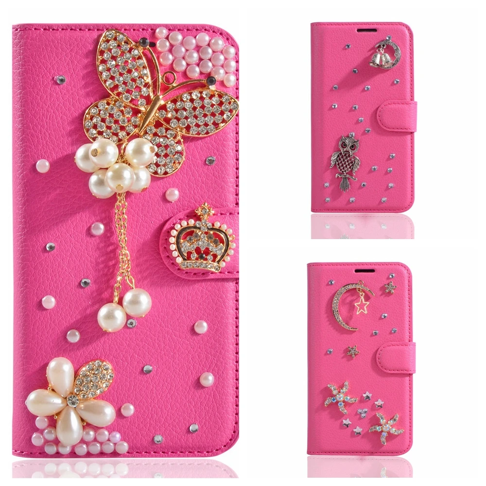 Bling алмаз чехол для LG K10 2017 LV5 телефона Высокое качество PU кожаный бумажник