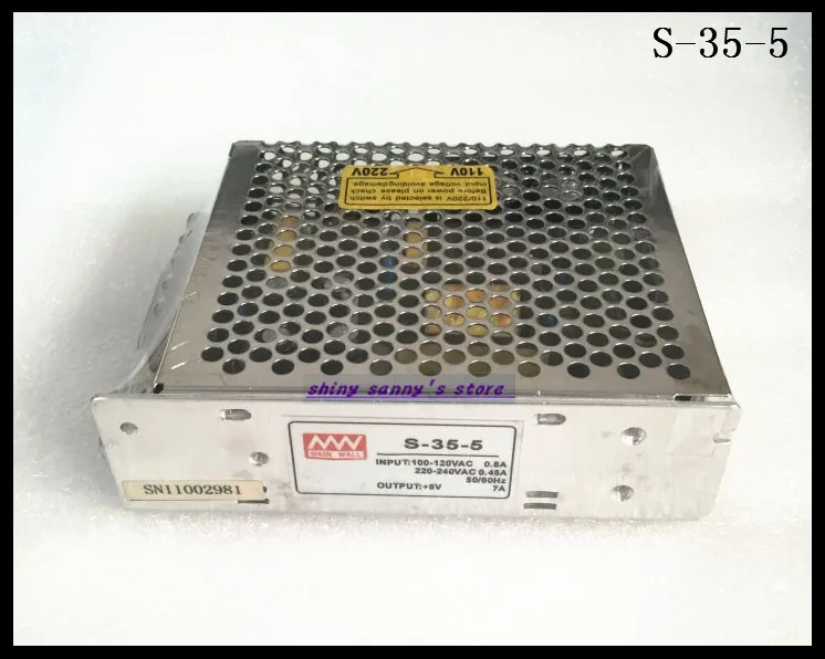 Преобразователь переменного тока в постоянный ток 1 шт. S-35-5 35 Вт 5 В 7А |