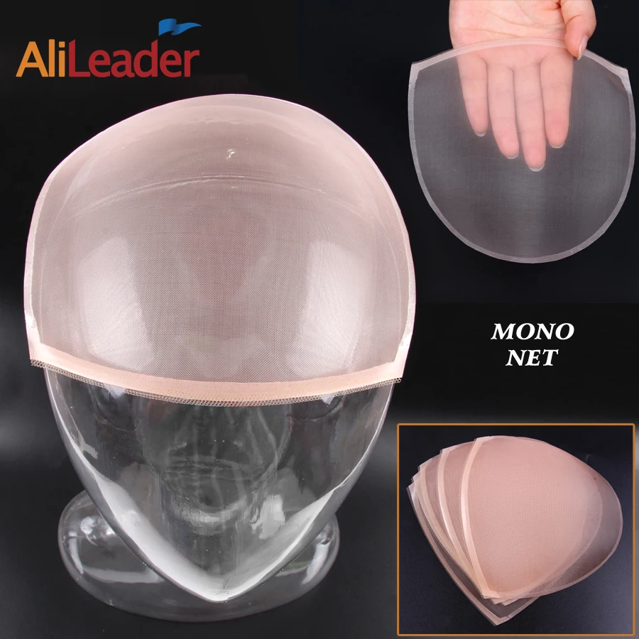 

Alileader Popular Mono Net For Making Wigs Cap Wig Accessories Swiss Lace For Wig Making Hair Nets For Women Beige Mono Closure