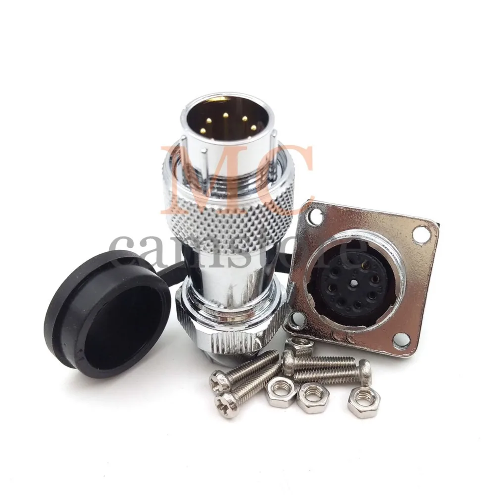 WS16 connector 8 pin Industrial Connector plug and socket Waterproof dust-proof 8wire Male female connectors | Обустройство дома