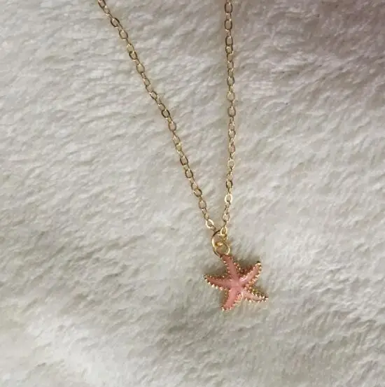 N296 2017 модная богемная Морская фея сплав звезда кулон ожерелье цепь свитер 1